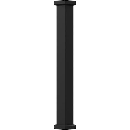 Ekena Millwork 6" x 10' Endura-Aluminum Empire Style Column, Square Shaft (Load-Bearing 12,000 lbs) Non-Tapered EA0610ENPSDEMEM